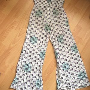 ‘Out from under’ wide leg high waisted pants